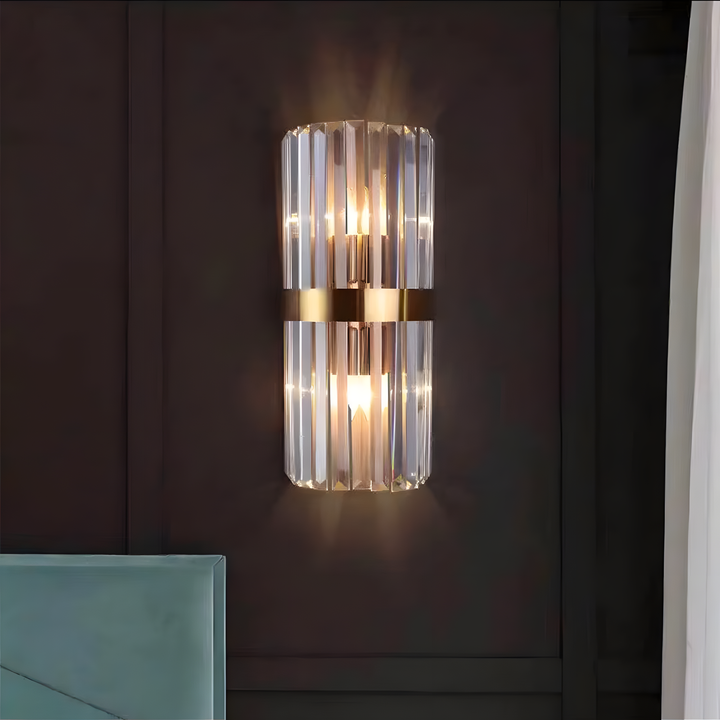 Crystal Wall Light | Modern Stainless Steel Sconce