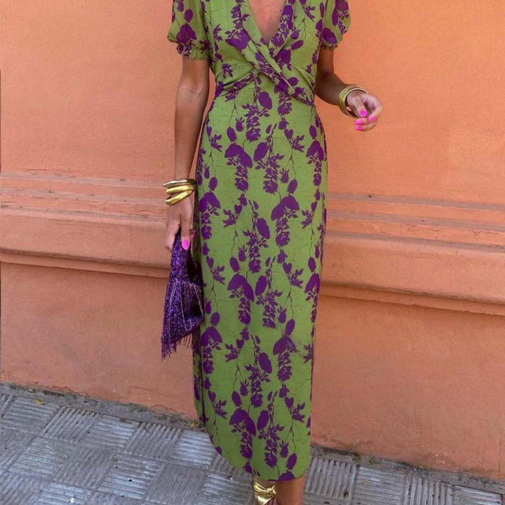 Floral V-Neck Dress