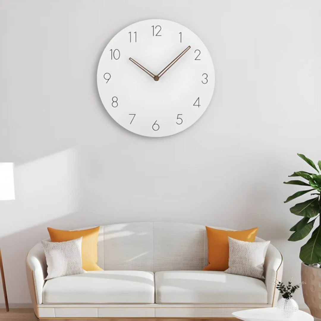 Minimalist Wall Clock | Contemporary Wood Design