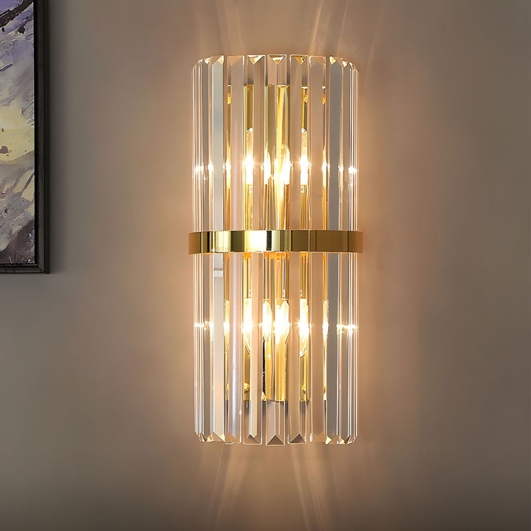 Crystal Wall Light | Modern Stainless Steel Sconce