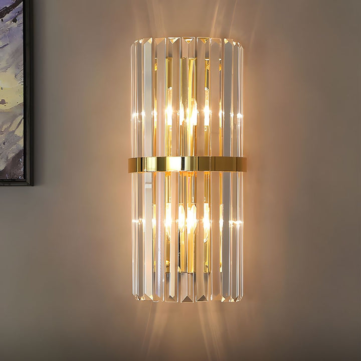 Crystal Wall Light | Modern Stainless Steel Sconce