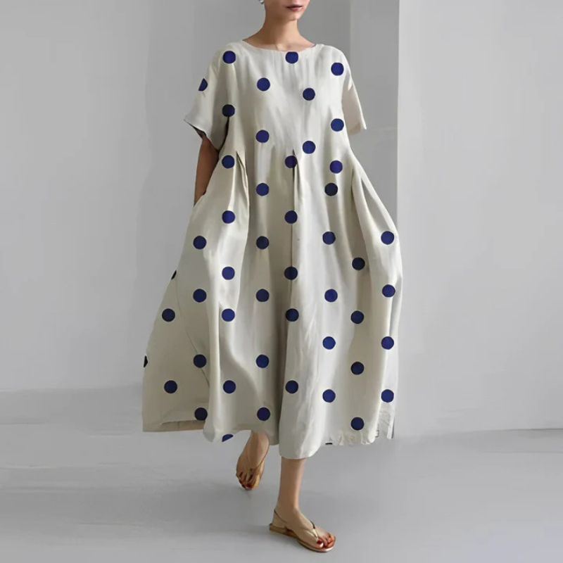 Loose Fit Floral Boho Midi Dress