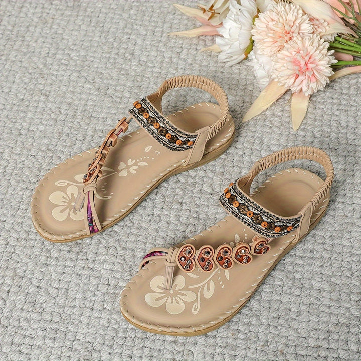 Open-Toe Flat Sandals
