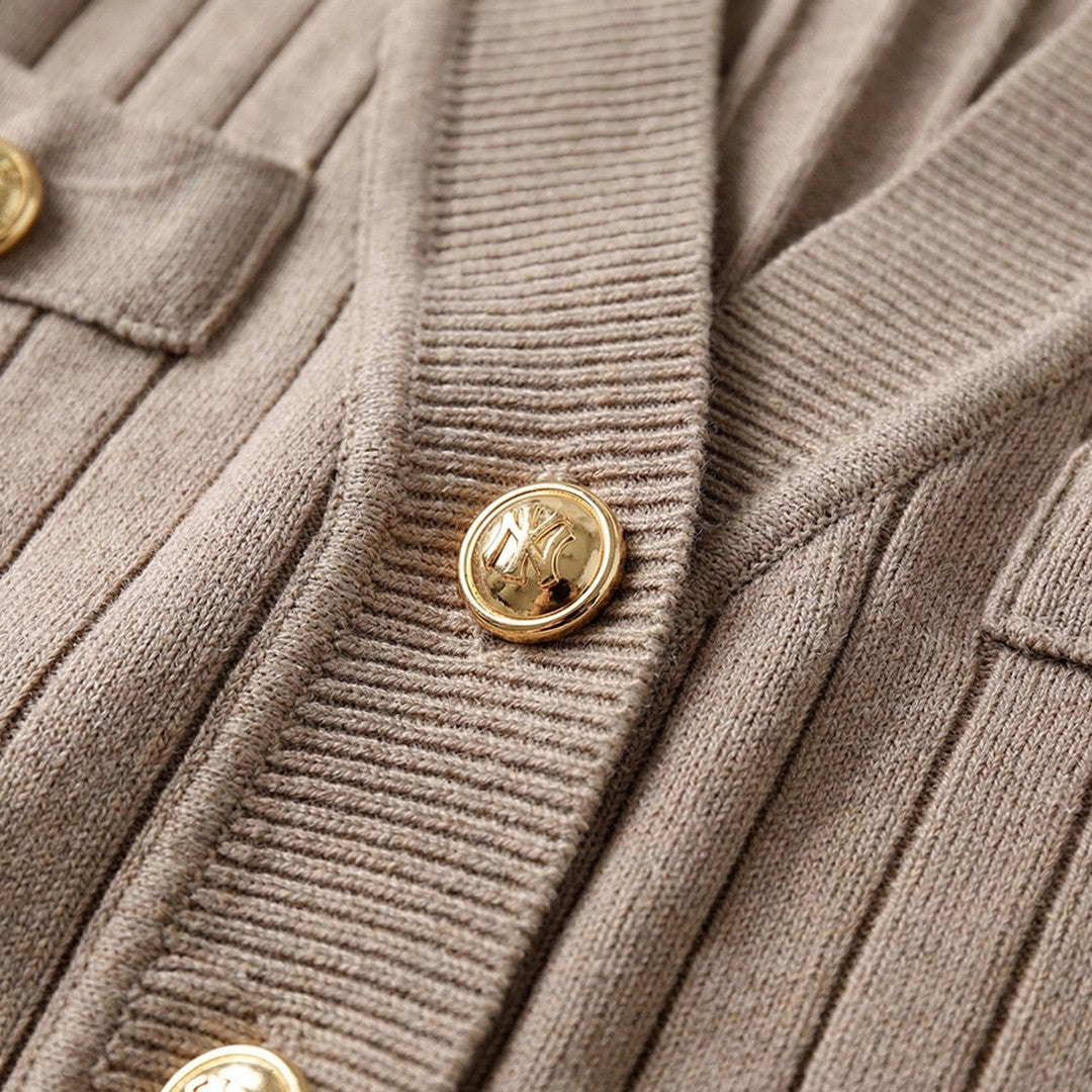 V-Neck Shoulder Detail Cardigan