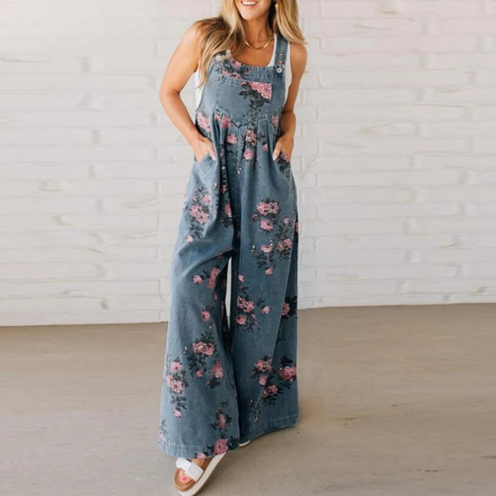 Cotton-Feel Relaxed Jumpsuit