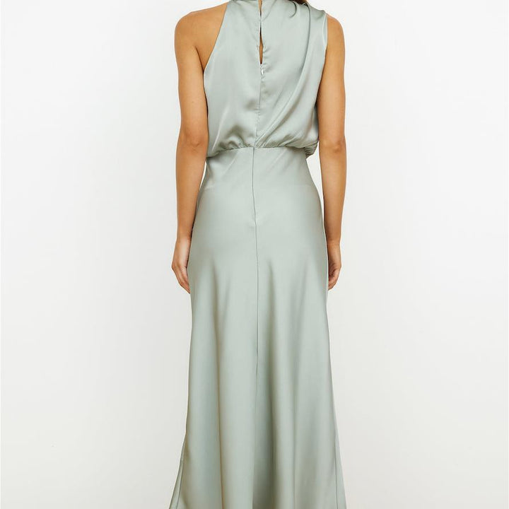 Square Neck A-Line Midi Dress