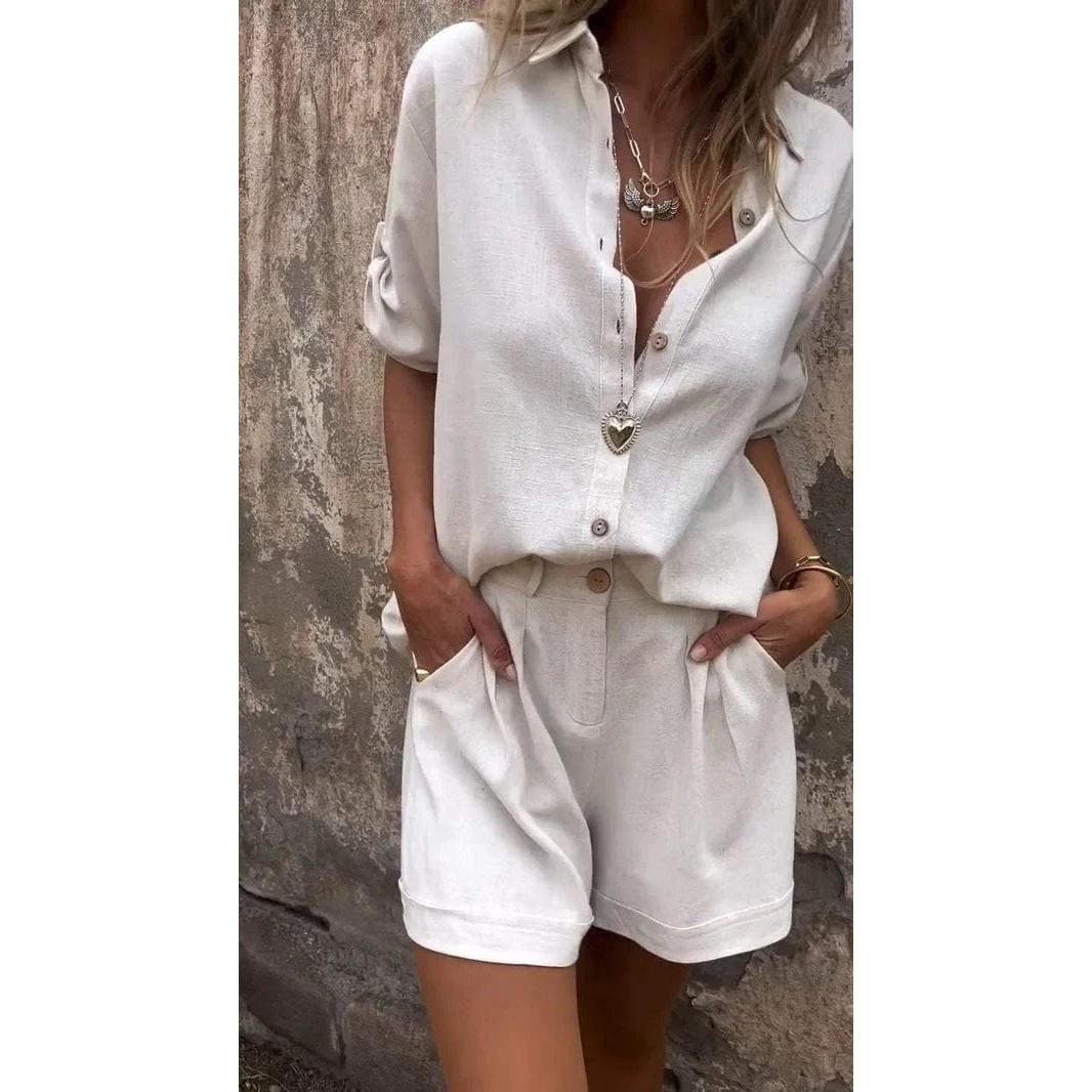 Linen-Look Relaxed Set