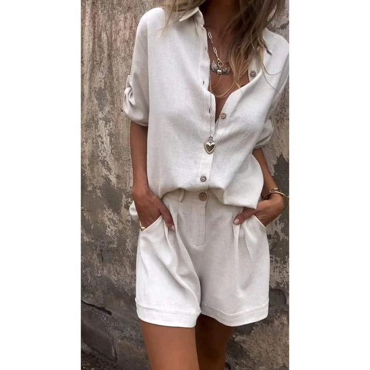 Linen-Look Relaxed Set