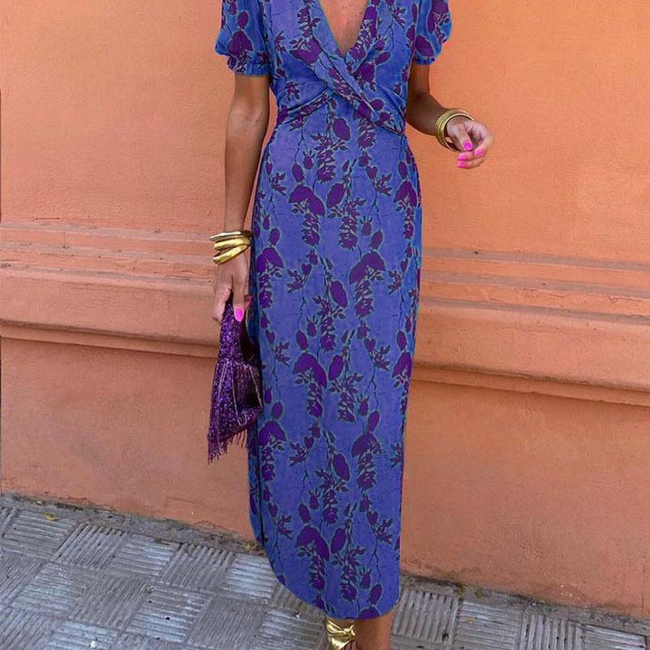Floral V-Neck Dress