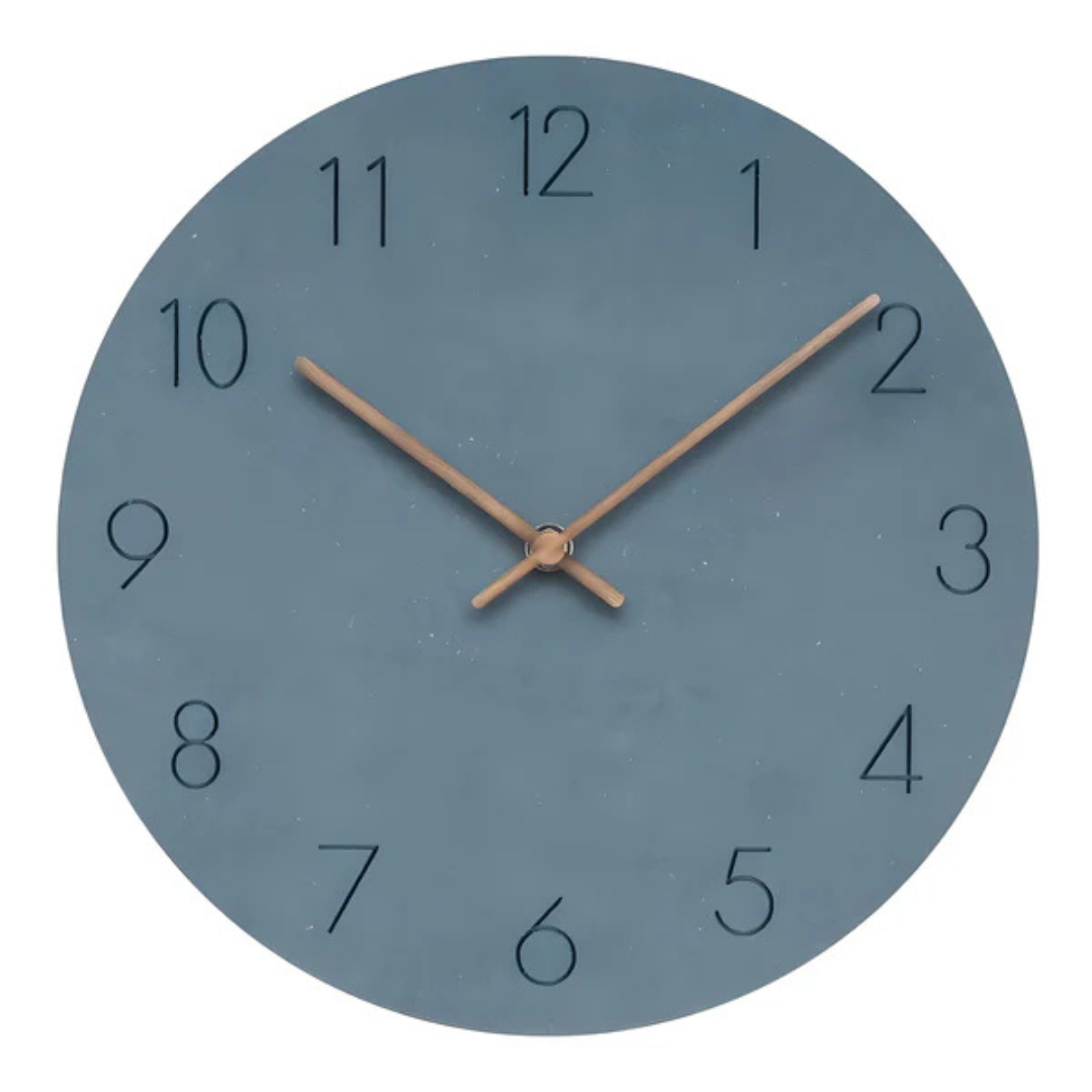 Minimalist Wall Clock | Contemporary Wood Design
