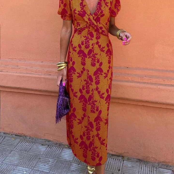 Floral V-Neck Dress