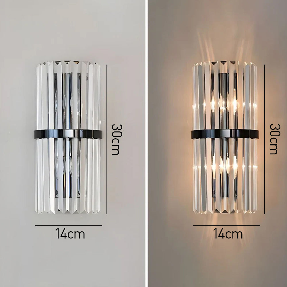 Crystal Wall Light | Modern Stainless Steel Sconce
