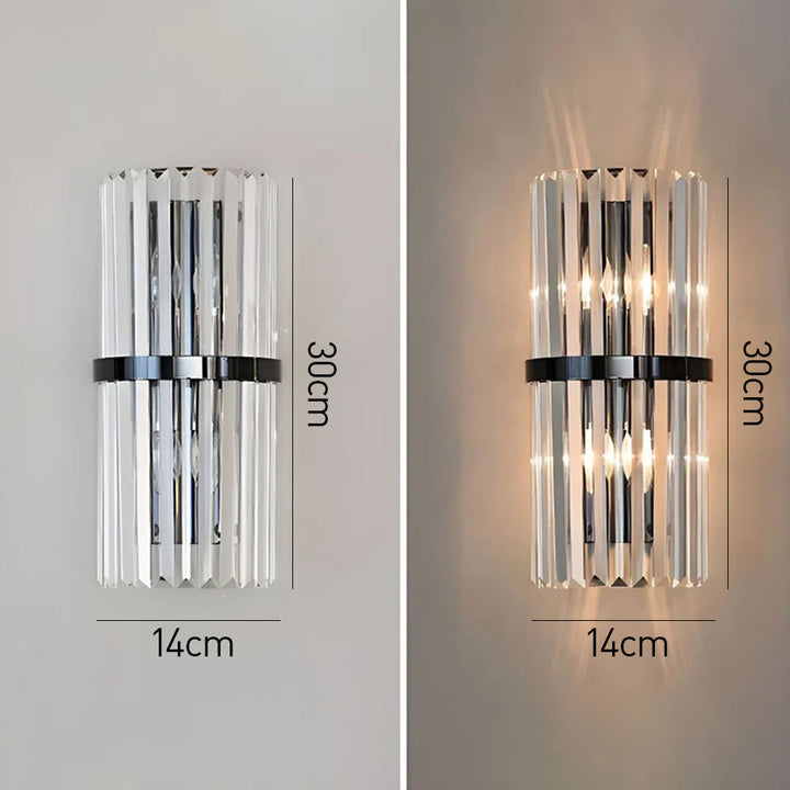 Crystal Wall Light | Modern Stainless Steel Sconce