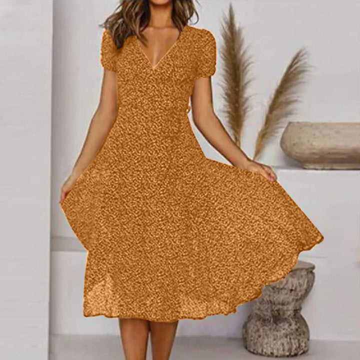 Short Sleeve Everyday Midi Dress