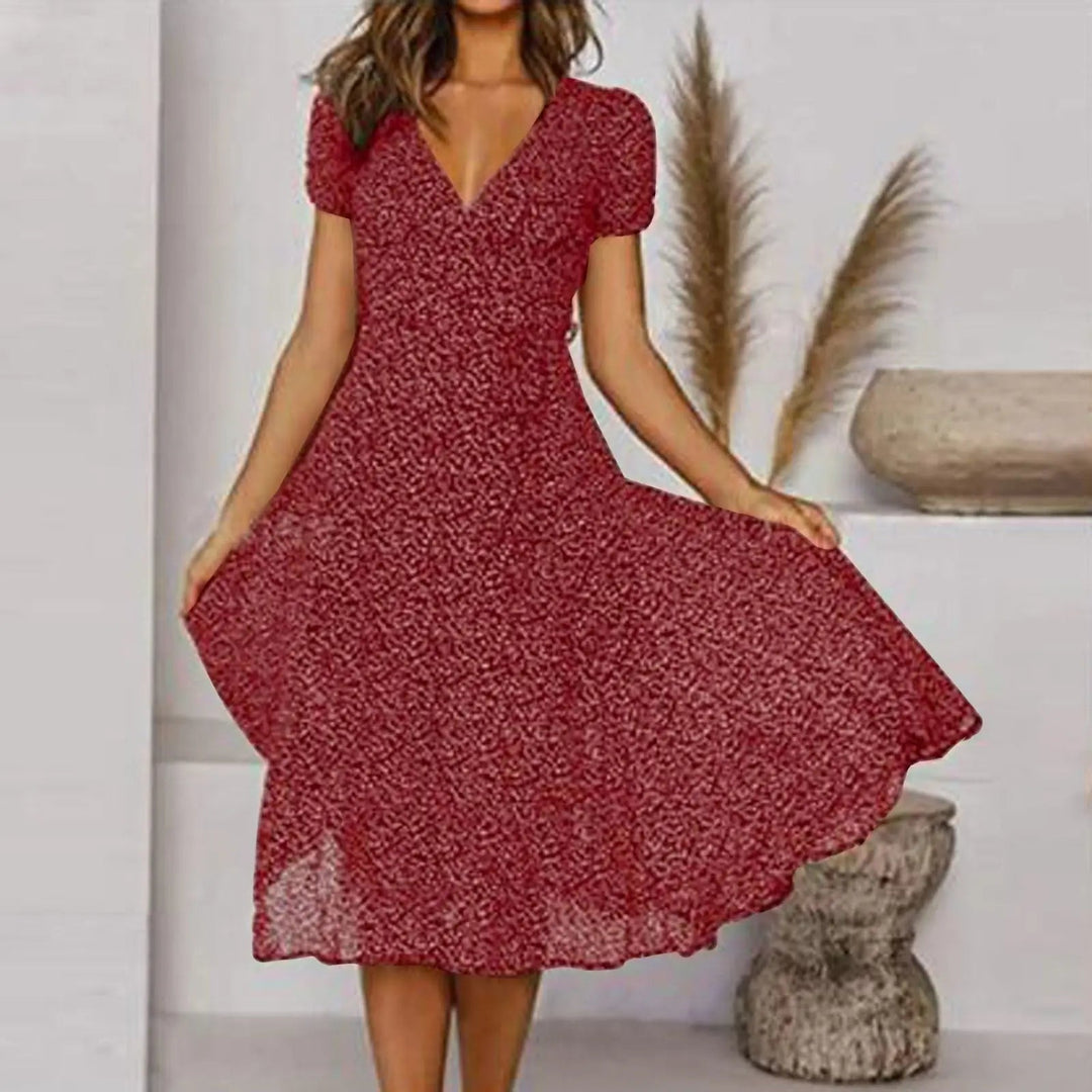 Short Sleeve Everyday Midi Dress