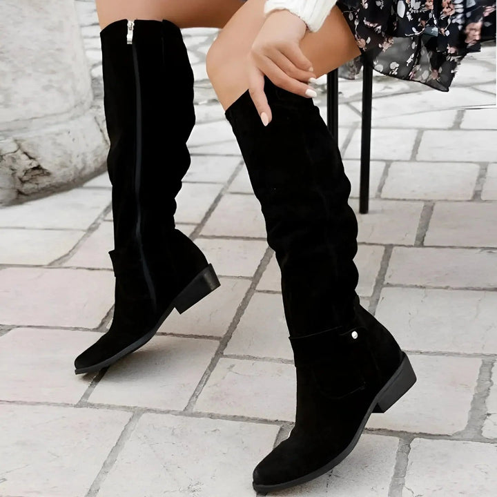 C&M® | Stylish Suede Knee Boots Carol & Margaret Wilmington