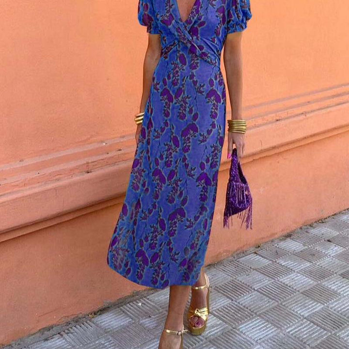 Floral V-Neck Dress