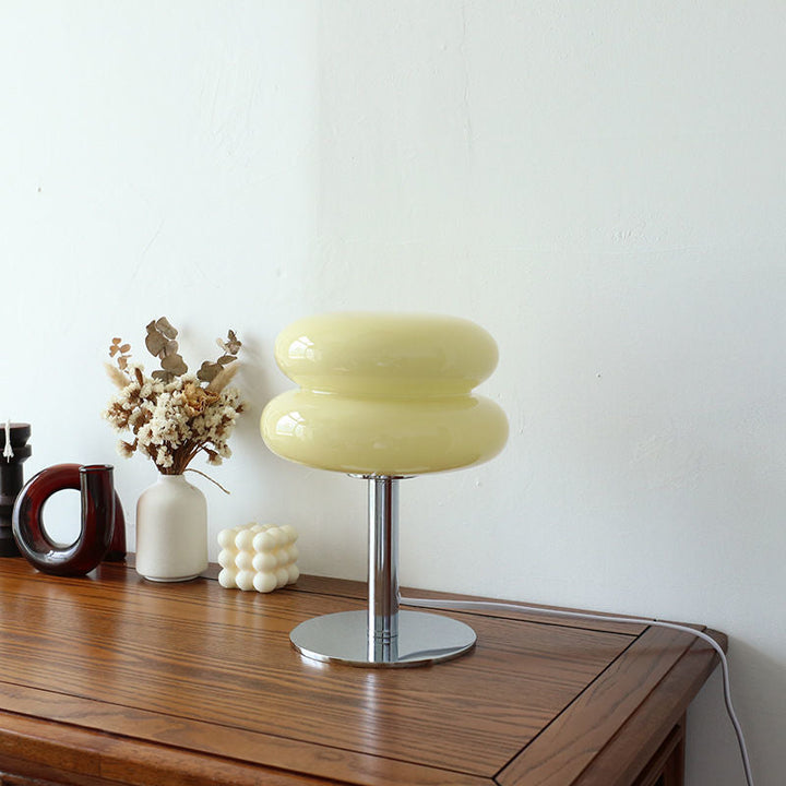Italian-Style Glass Table Lamp | Modern Retro Accent Light
