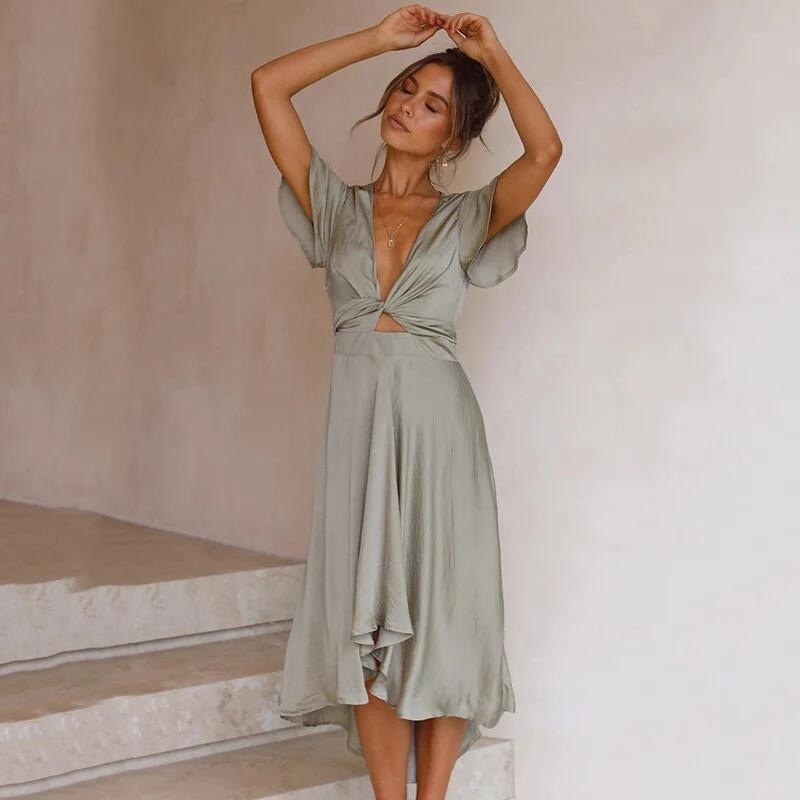 Loose-Fit Summer Midi Dress