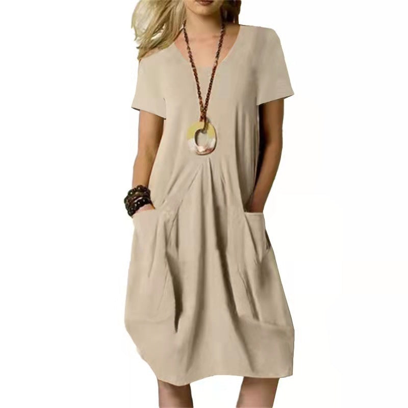 Summer Pocket Swing Dress