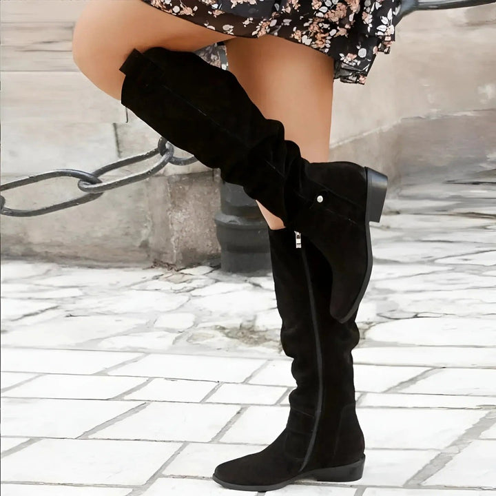 C&M® | Stylish Suede Knee Boots Carol & Margaret Wilmington