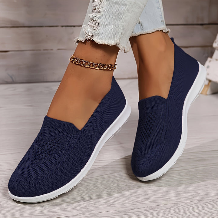 Knit Slip-On Walking Shoes