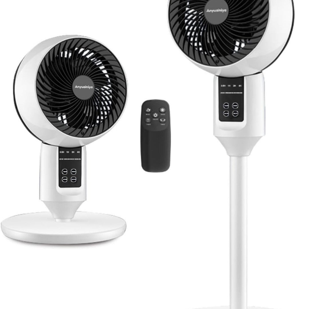 Adjustable Pedestal Fan with 3D Oscillation – Aerion