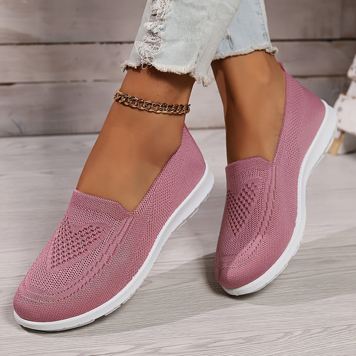 Knit Slip-On Walking Shoes