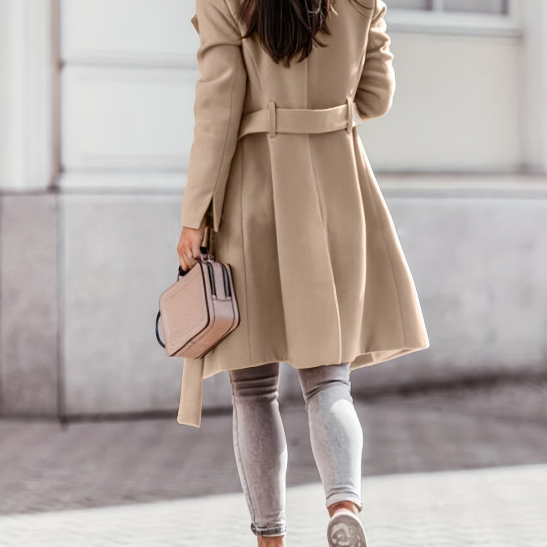 Stylish Women's Long Trench Coat - Elegant and Comfortable