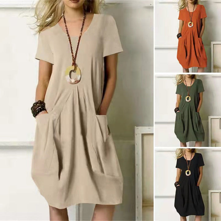 Summer Pocket Swing Dress