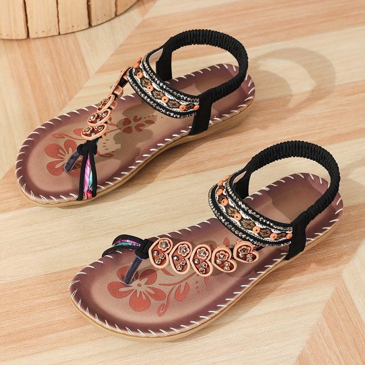 Open-Toe Flat Sandals