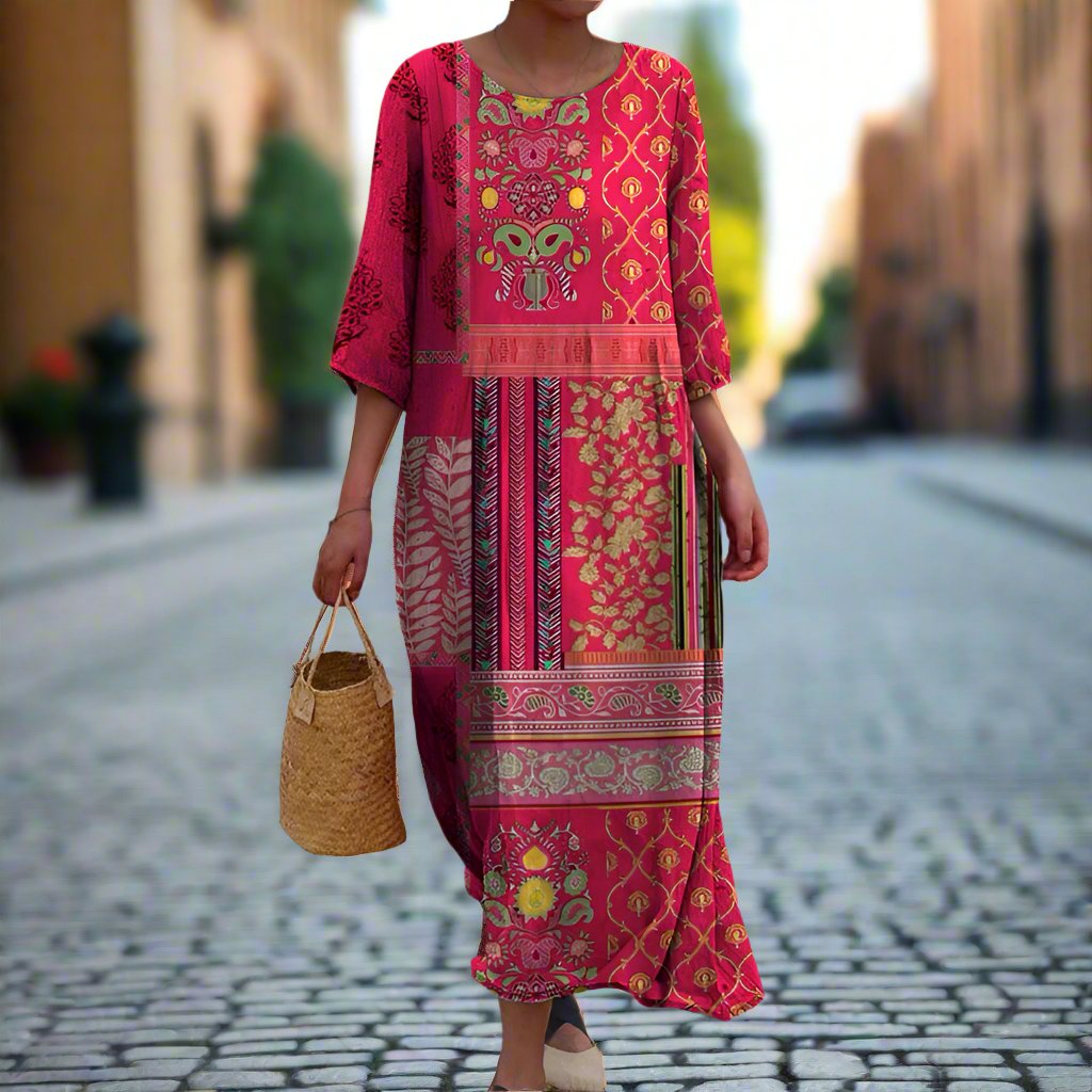 Plus Size Bohemian Summer Dress