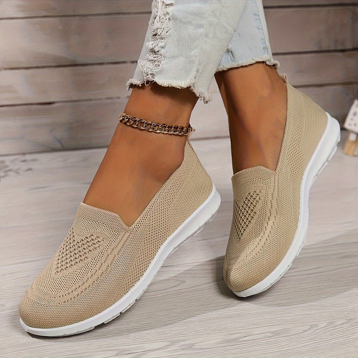 Knit Slip-On Walking Shoes