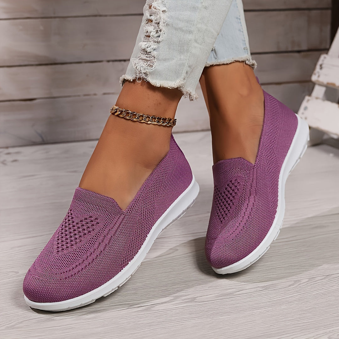 Knit Slip-On Walking Shoes