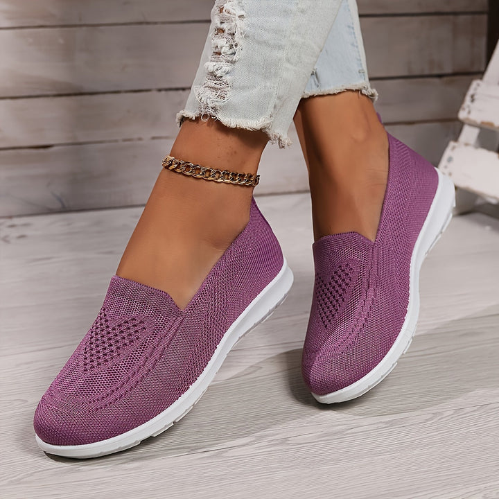 Knit Slip-On Walking Shoes
