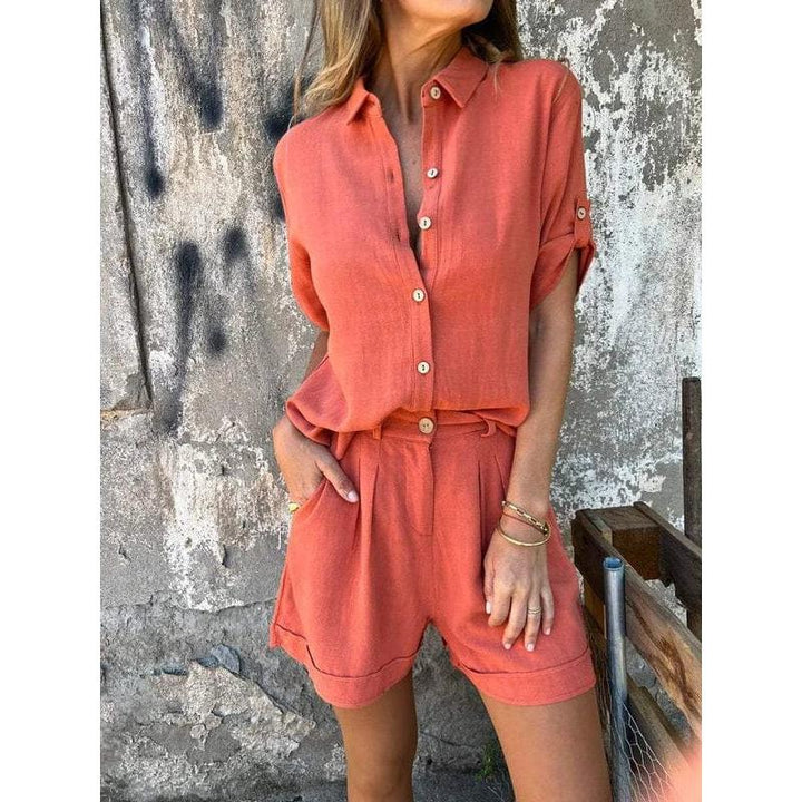 Linen-Look Relaxed Set
