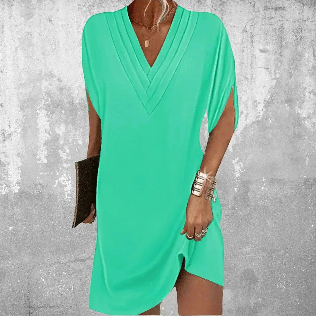 Structured Waist Midi Dress