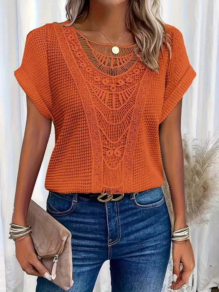 Lace-Detail Blouse