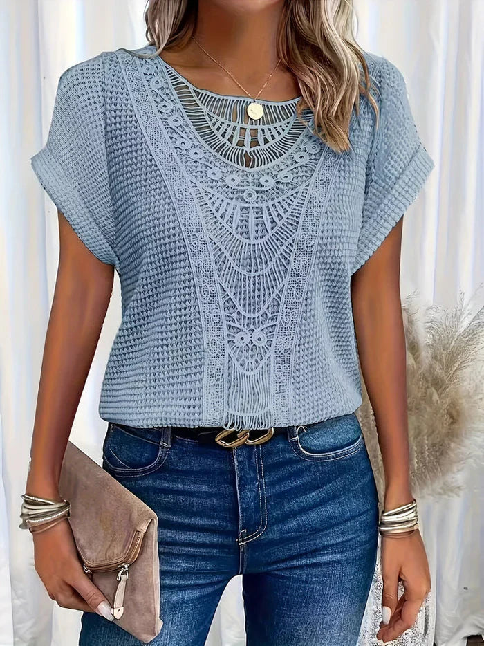 Lace-Detail Blouse