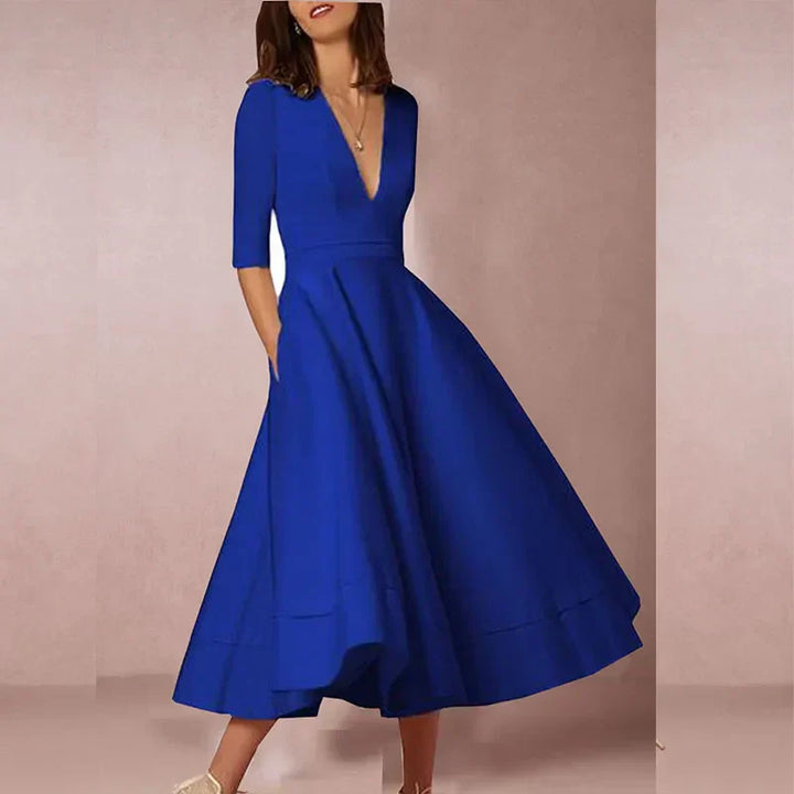 Flowy A-Line Midi Dress