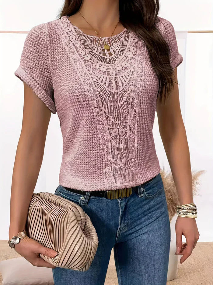 Lace-Detail Blouse