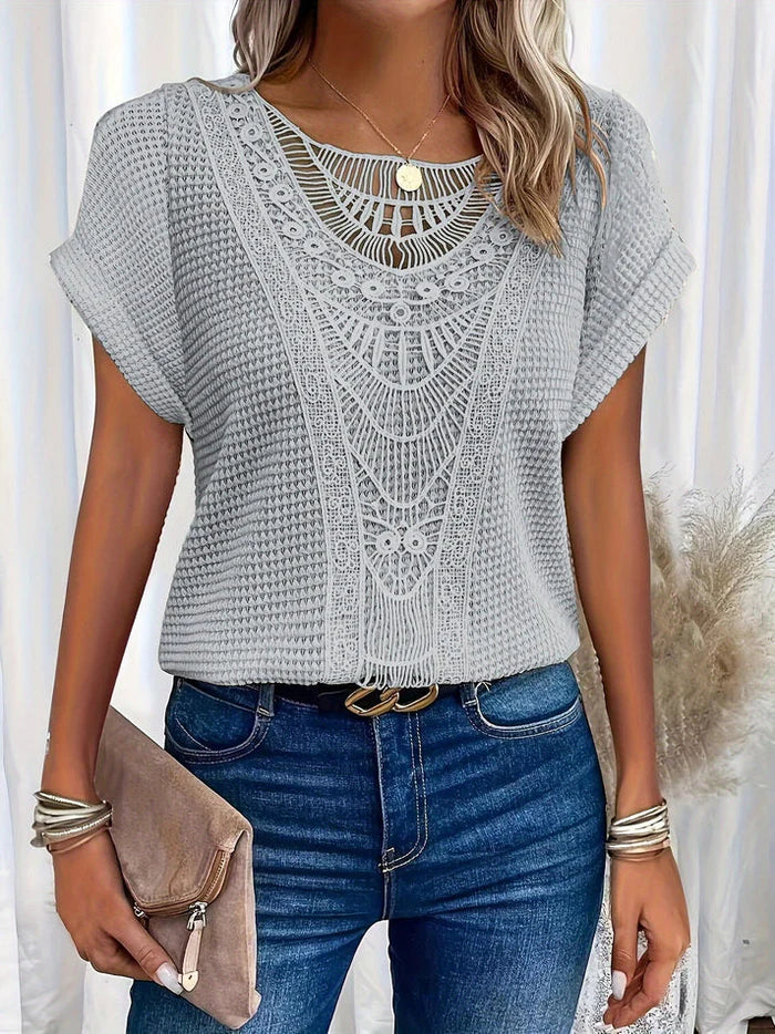 Lace-Detail Blouse