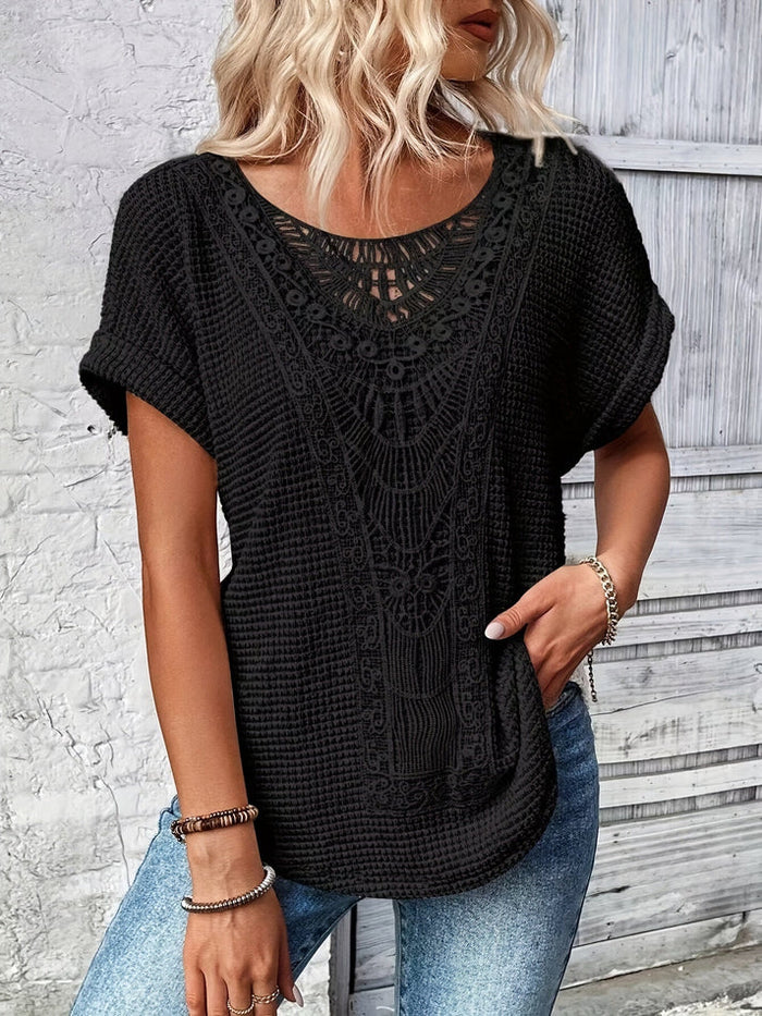 Lace-Detail Blouse