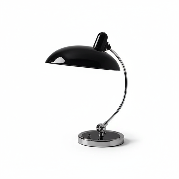 Curved Metal Table Lamp | Bauhaus-Inspired Design