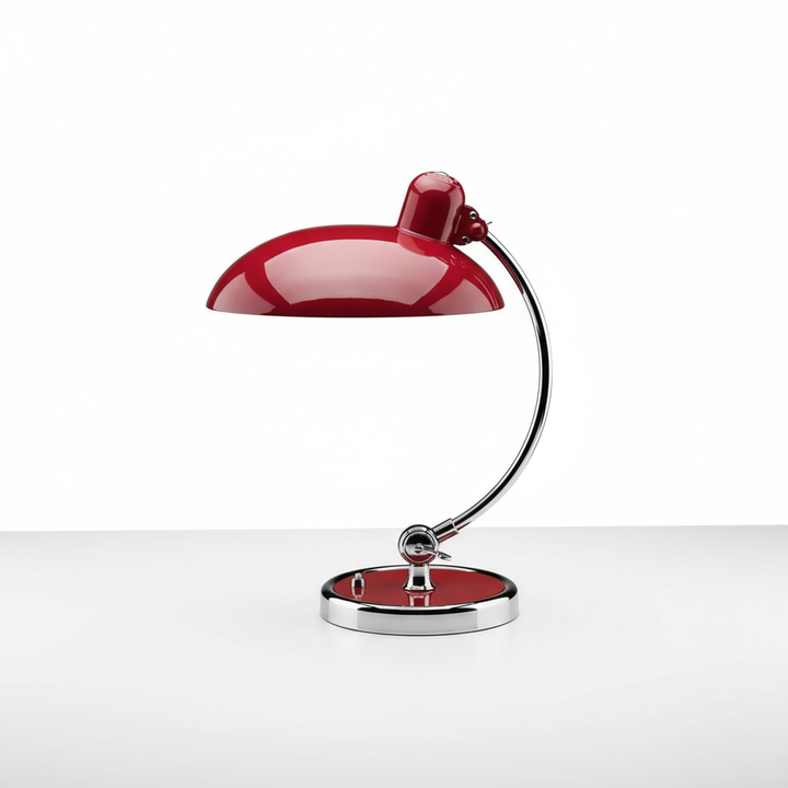 Curved Metal Table Lamp | Bauhaus-Inspired Design