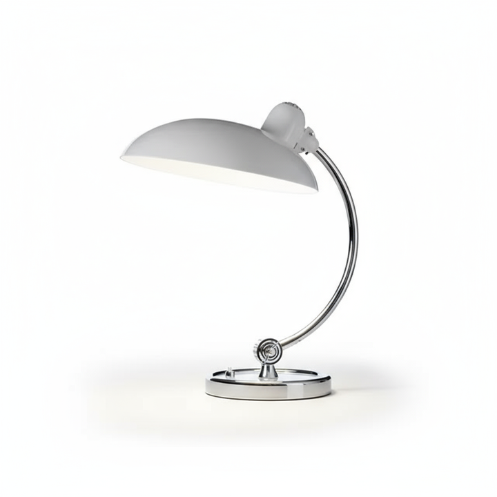 Curved Metal Table Lamp | Bauhaus-Inspired Design