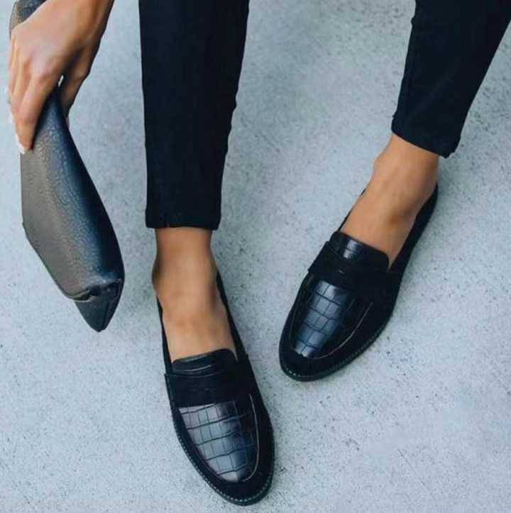 Leather-Look Slip-On Loafers