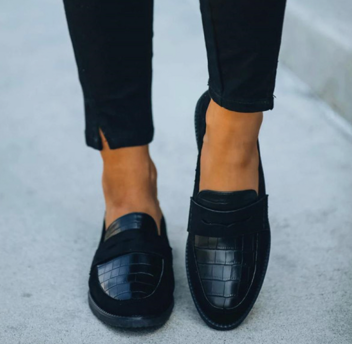 Leather-Look Slip-On Loafers