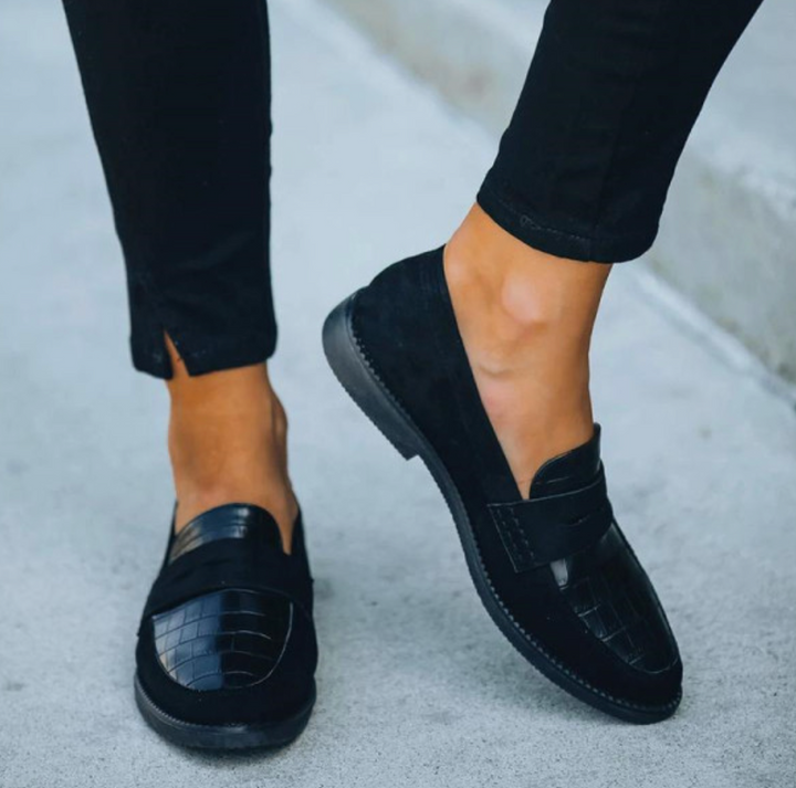 Leather-Look Slip-On Loafers