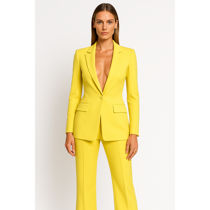 Tailored Blazer And Wide-Leg Trouser Set